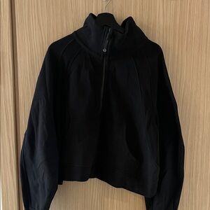 Lululemon Scuba Oversized Funnel Neck Half-Zip Pullover Black
